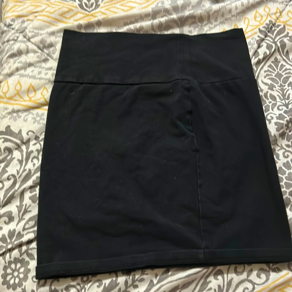 black high rise skirt, size small.